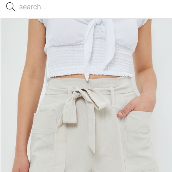 Special! PAC SUN NWT Tie Waist Paper Bag Shorts - Picture 3 of 4